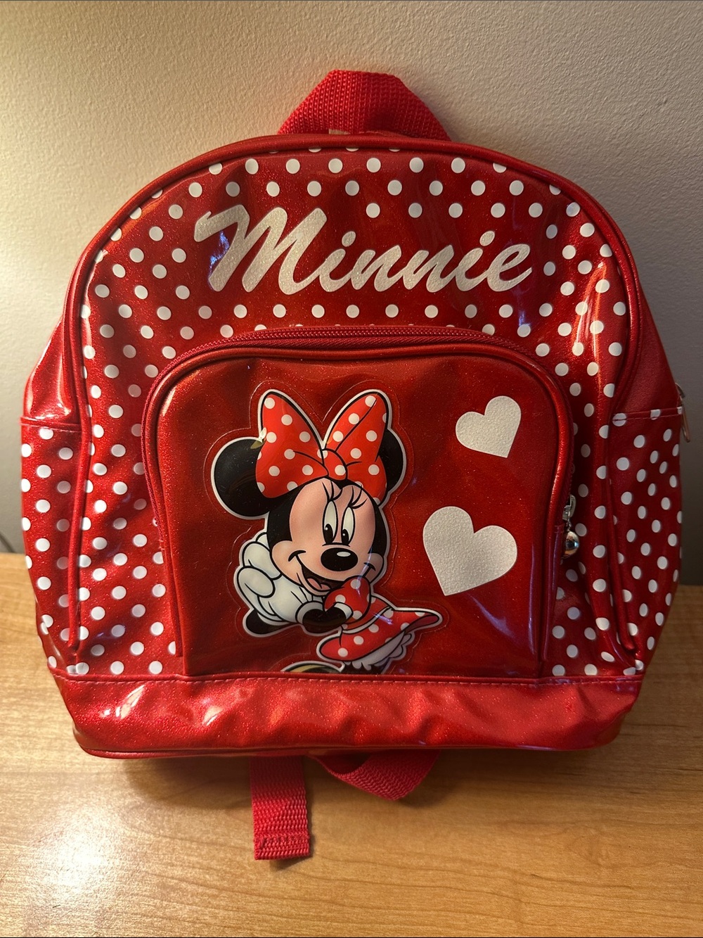 Disney Parks Minnie Mouse Red Polka Dot Kids Backpack